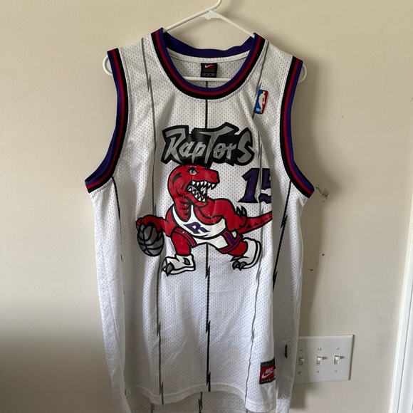 Nike Other - Nike White and Purple Raptors Jersey
